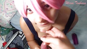 Mirai Tsubasa - Отсасываю своему сенпаю!