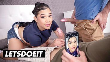 Мачеха ублажает больших членов пасынков. Alexis Doll / Латина-милфа