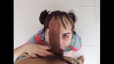 Пообедала спермой, было вкусно