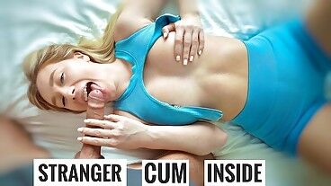 Секс с незнакомцем из спортзала / кремпай без презика