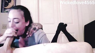 Поздний ночной небрежный конч в горло